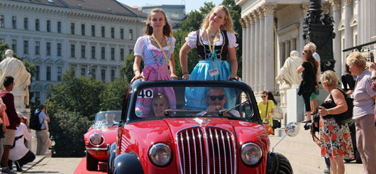 Start vor dem Wiener Rathaus Start vor dem Wiener Rathaus