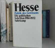 Buchvorderseite von 'Hesse. Politik des Gewissens. Die politischen Schriften 1914-1932.' © Suhrkamp Verlag