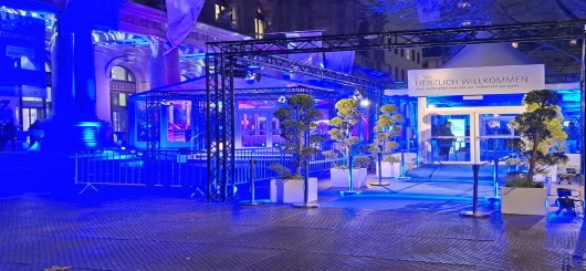 Eingangsbereich zum  Jahresempfang der IHK in Frankfurt/Main