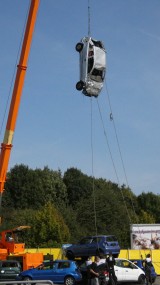 Auto ist oben