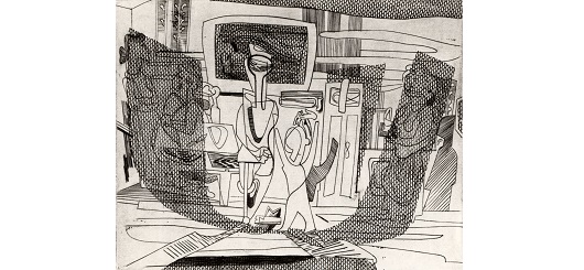 Jankel Adler, Heimkehr II. Zustand, um 1938-1942 Radierung