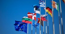 EU flags