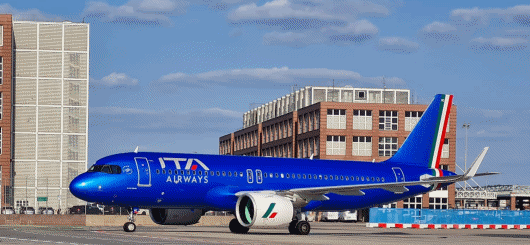 ITA Airways vor dem Start am Frankfurter Flughafen