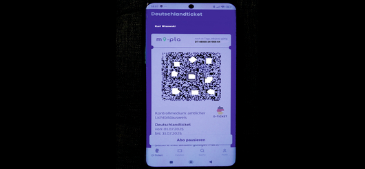 Das Deutschlandticket auf dem Handy - fälschungssicher ? Das Deutschlandticket auf dem Handy - fälschungssicher ?