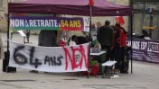 Manifestation le 1er mai 2023 à Bordeaux Suite de tension dans la réforme des retraites © cliché non libre de droits